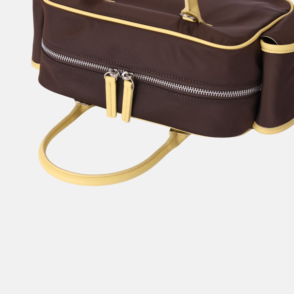 [Avécbag] Brooklyn Cargo Bag_Brown Yellow