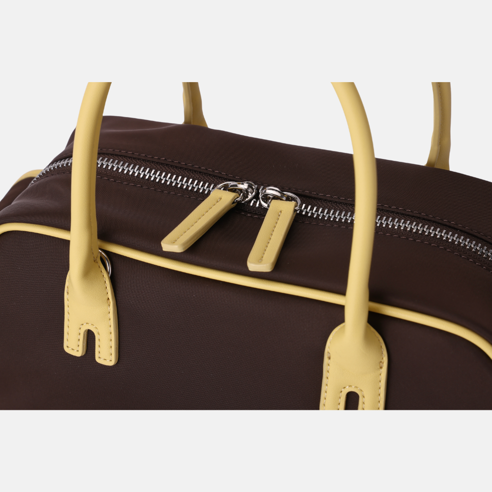 [Avécbag] Brooklyn Cargo Bag_Brown Yellow
