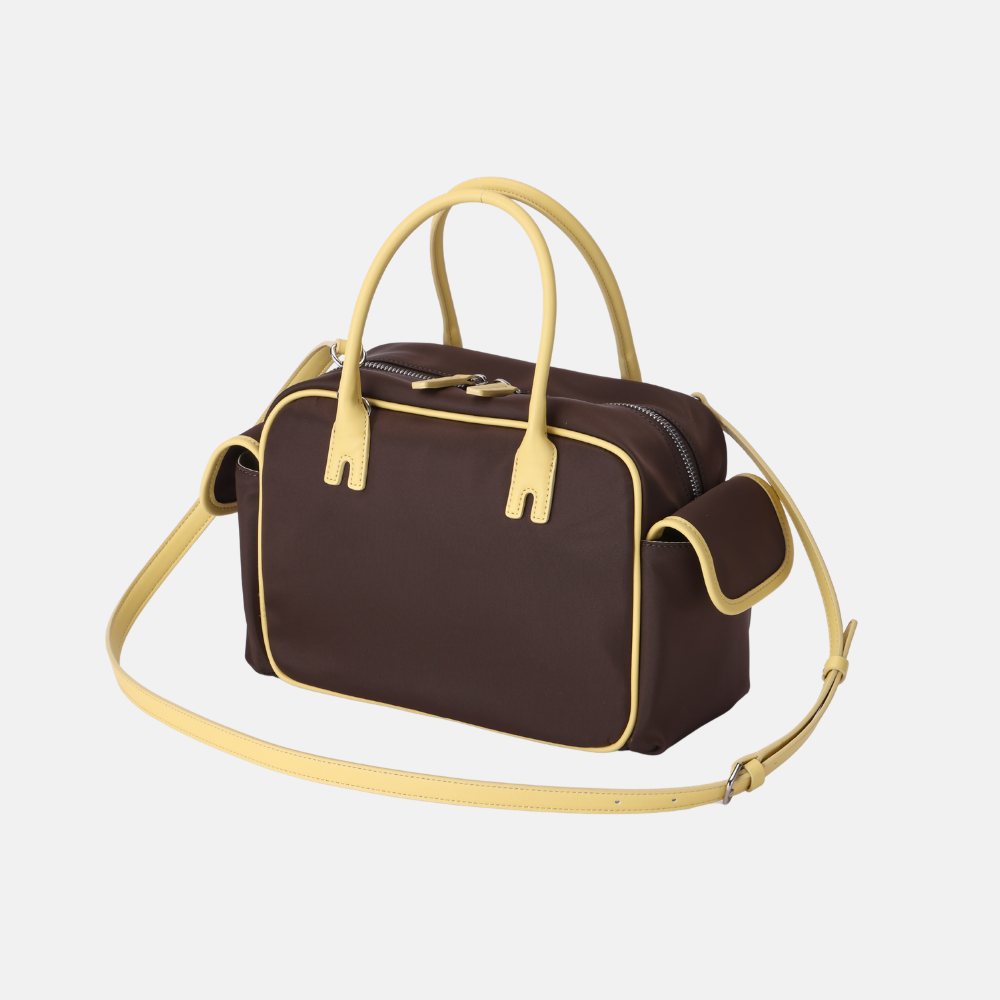 [Avécbag] Brooklyn Cargo Bag_Brown Yellow