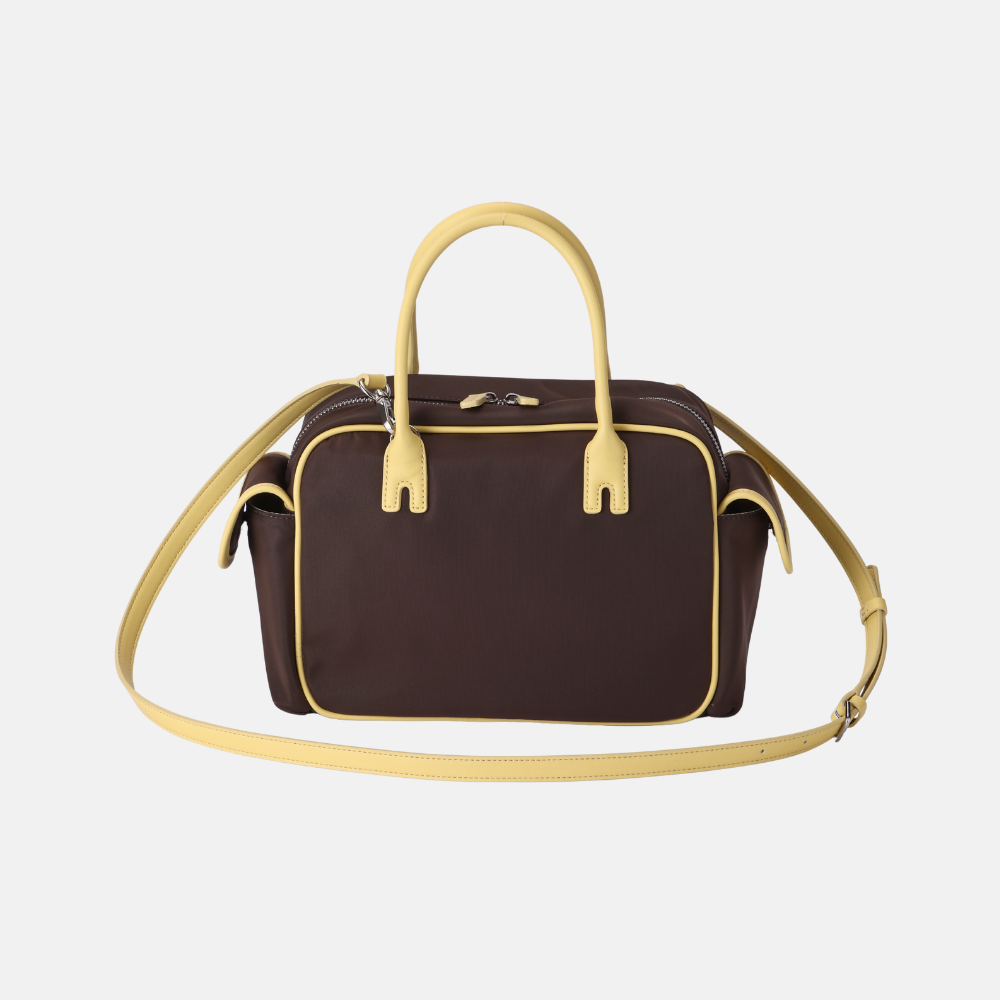 [Avécbag] Brooklyn Cargo Bag_Brown Yellow