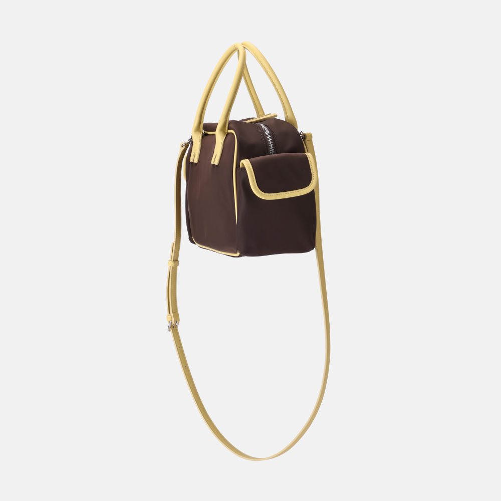 [Avécbag] Brooklyn Cargo Bag_Brown Yellow