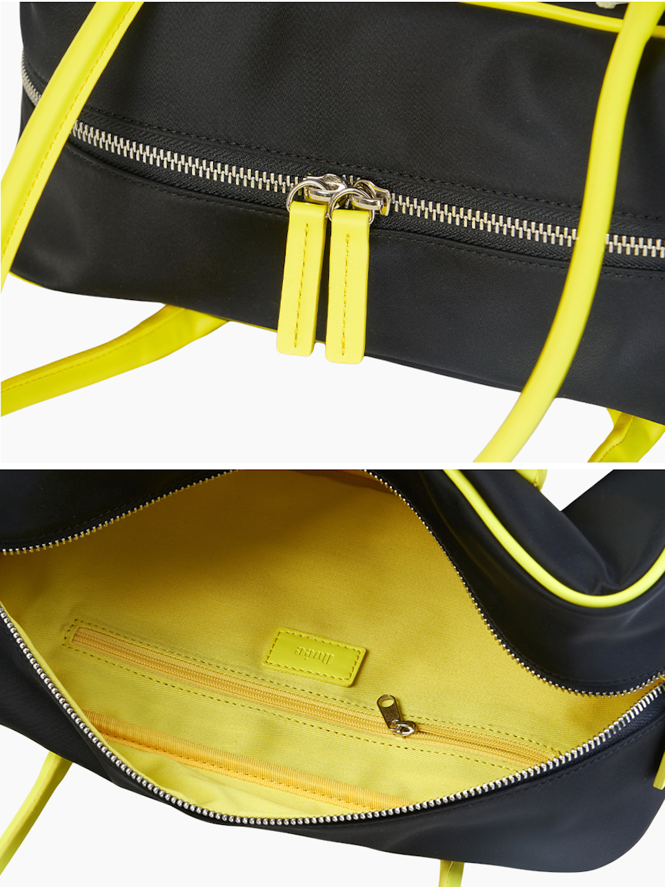 Brooklyn Bag + Rope Strap(Black Lemon)
