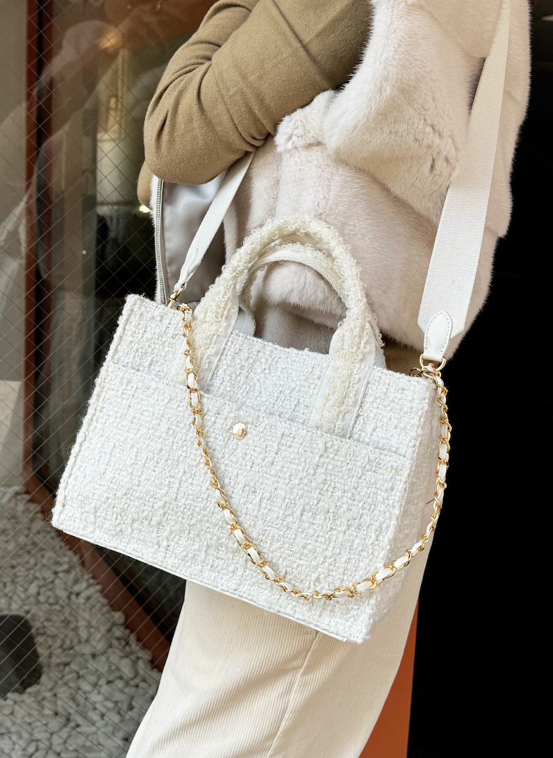 Tweedy Bag_Cream
