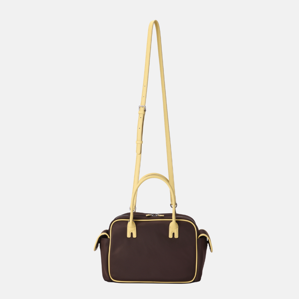 [Avécbag] Brooklyn Cargo Bag_Brown Yellow