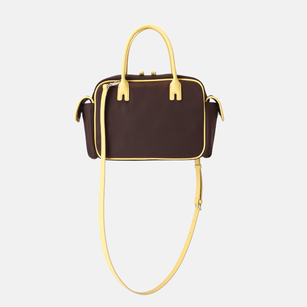 [Avécbag] Brooklyn Cargo Bag_Brown Yellow