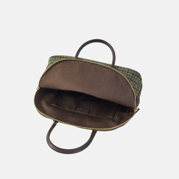 Half Moon Wool Check_Brown