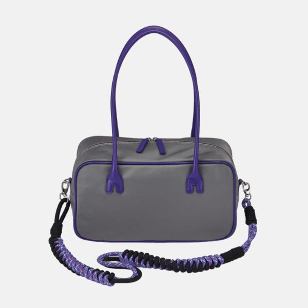 Brooklyn Bag + Rope Strap(Grey Purple)