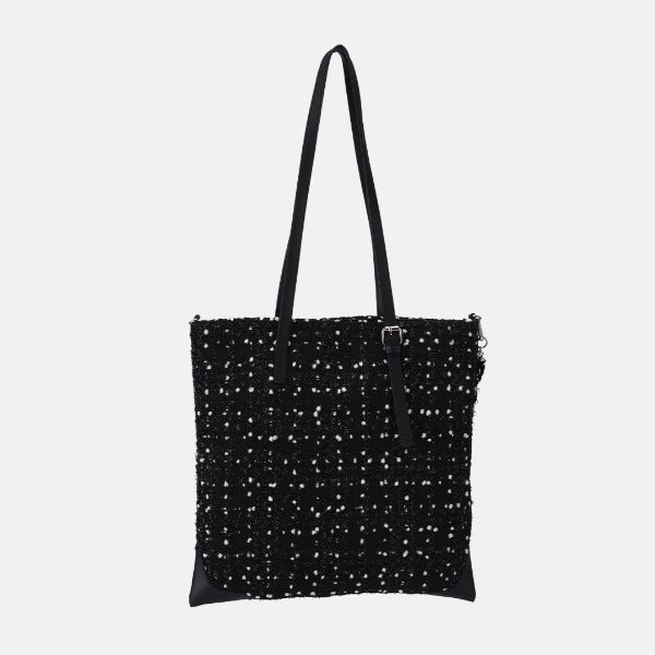 Tweed Square_Snow Black