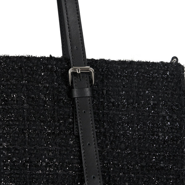 Tweed Square_Shine Black